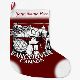 Vancouver Strumpf Vancouver Weihnachtsfest Strumpf Großer Weihnachtsstrumpf