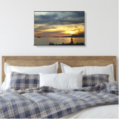 Vancouver Sunset Art Print Seascape Inushuk Leinwa Leinwanddruck (Insitu (Schlafzimmer))
