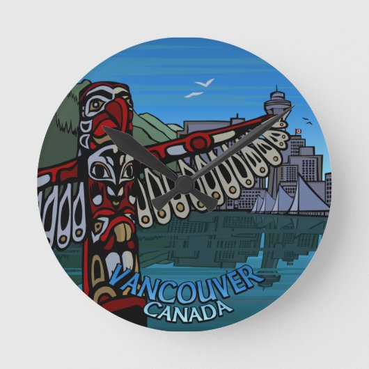 Vancouver Uhr gibt Dekoration Vancouver Wall Uhr (Vorderseite)