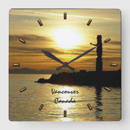 Vancouver Uhr gibt Totem Pole Vancouver Uhr (Vorderseite)