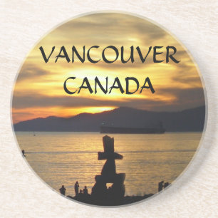 Vancouver Untersetzer Vancouver Sonnenuntergang Un