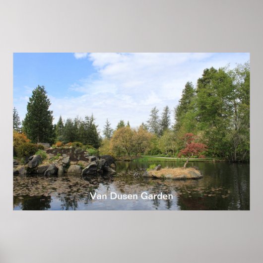 Vancouver Van Dusen Botanischer Garten. Poster (Vorne)