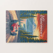 Vancouver Vintager Rennwagen Puzzle (Horizontal)