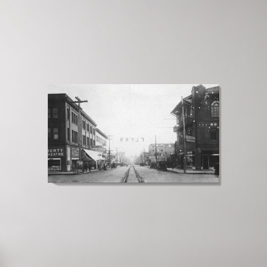 Vancouver, WA - Hauptstraße Aussicht auf die Innen Leinwanddruck (Vorderseite)