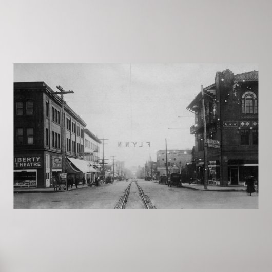 Vancouver, WA - Hauptstraße Aussicht auf die Innen Poster (Vorne)
