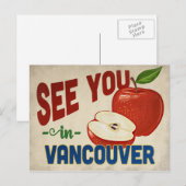 Vancouver Washington Apple - Vintage Travel Postkarte (Vorne/Hinten)