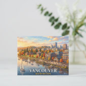 Vancouver Washington Reise Postkarte (Stehend Vorderseite)