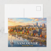 Vancouver Washington Reise Postkarte (Vorne/Hinten)