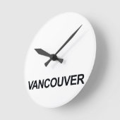 VANCOUVER WELTWEIT TIMEZONE CLOCK SET RUNDE WANDUHR (Winkel)