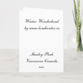 Vancouver Winter Cards Print Canada Souvenir Karte (Rückseite)