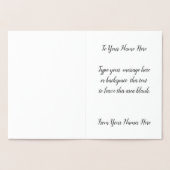 Vancouver Winter Grußkarten Custom Silver Folienkarte (Innenseite)