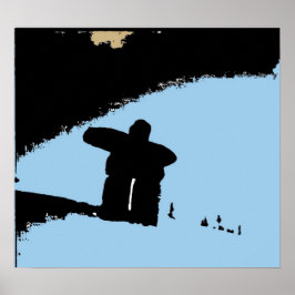 Vancouvers Berg Inukshuk Poster