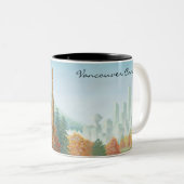 Vancouvers Kaffeetasse-Tassen u. Gläser BC Kanada Zweifarbige Tasse (VorderseiteRechts)