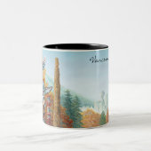 Vancouvers Kaffeetasse-Tassen u. Gläser BC Kanada Zweifarbige Tasse (Mittel)