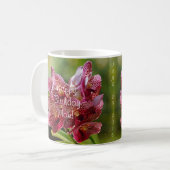 Vanda-Orchideen-Gruppen-Geburtstags-Kaffee-Tasse Kaffeetasse (Vorderseite Links)