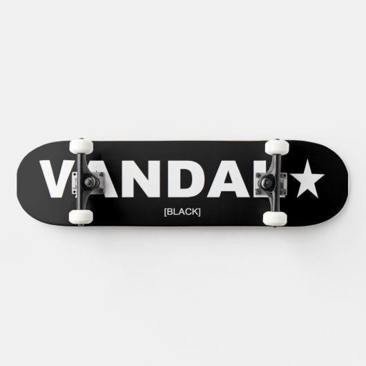 VANDAL Skateboard Generic on Black (Horizontal)