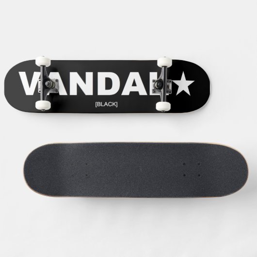 VANDAL Skateboard Generic on Black (Horizontal)