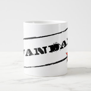 VANDAL★ Tasse (weißer Text und roter Stern)