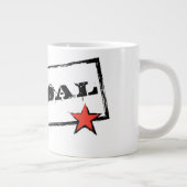 VANDAL★ Tasse (weißer Text und roter Stern) (Rechts)