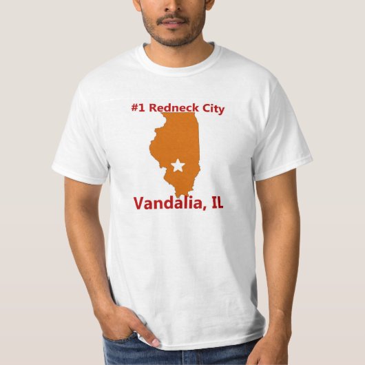 Vandalia #1 Redneck-Stadt im T-Shirt (Vorderseite)