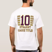 Vandalia-Butler Baseball-Meisterschaft T #1 T-Shirt (Rückseite)