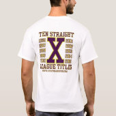 Vandalia-Butler Baseball "X-Faktor " T-Shirt (Rückseite)