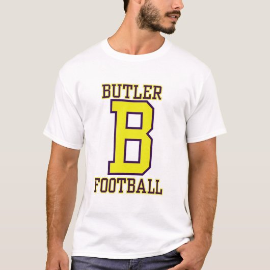 Vandalia-Butler Fußball-Zeitplan-Entwurf #2 T-Shirt (Vorderseite)