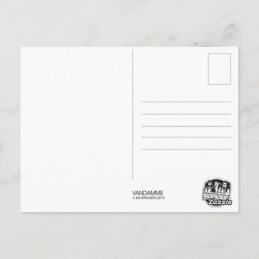 VanDamme - Postkarte (Rückseite)