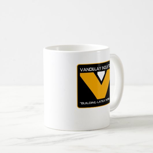 Vandelay Industries Gebäude Latex Wellds Funny Fun Kaffeetasse (VorderseiteRechts)