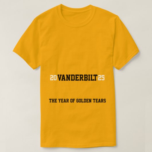 Vanderbilt Commodores 2025 T-Shirt (Design vorne)