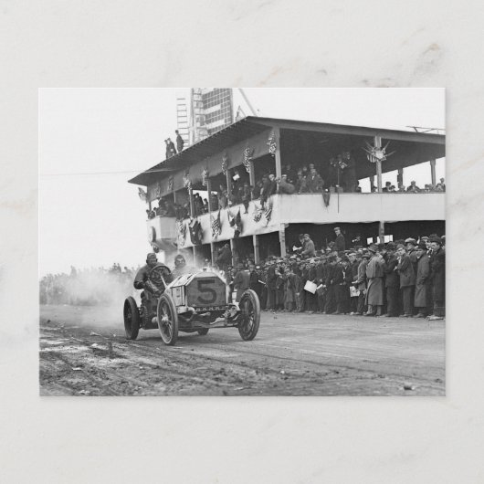 Vanderbilt Cup Autorennen, 1908 Postkarte (Vorderseite)
