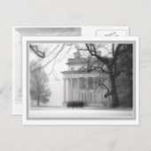 Vanderbilt-Herrenhaus im Winter Postkarte (Vorne/Hinten)