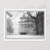 Vanderbilt-Herrenhaus im Winter Postkarte (Vorderseite)