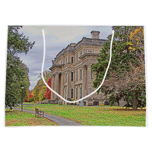 Vanderbuild Mansion Große Geschenktüte (Vorderseite)