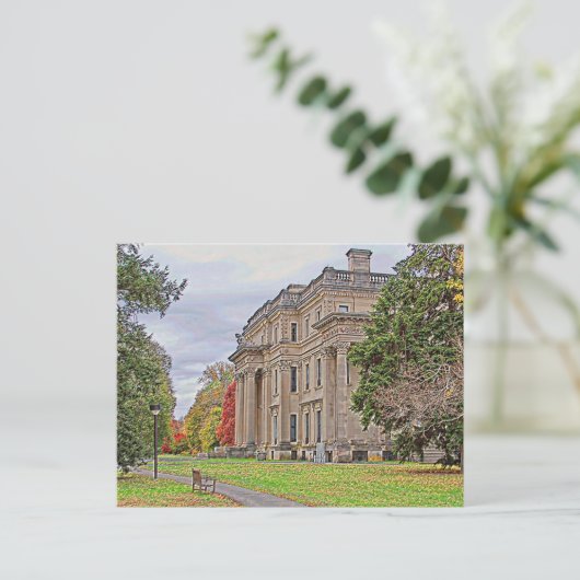 Vanderbuild Mansion Postkarte (Stehend Vorderseite)