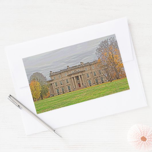 Vanderbuild Mansion Rechteckiger Aufkleber (Umschlag)