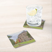 Vanderbuilt Villa Rechteckiger Pappuntersetzer (Vor Ort)