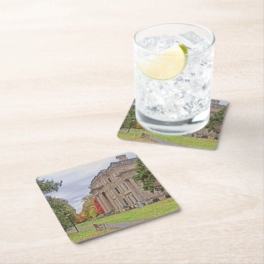 Vanderbuilt Villa Rechteckiger Pappuntersetzer (Vor Ort)