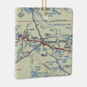 Vanderhoof BC Vintag Map Keramikornament (Rechts)