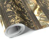 Vanderush elegantes Gold Striped (30 Fuß) Geschenkpapier (Rolleneckpunkt)