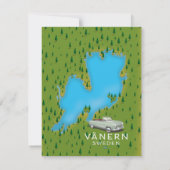 Vänern Schwedensee-Karte (Rückseite)