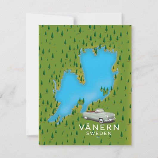 Vänern Schwedensee-Karte (Rückseite)