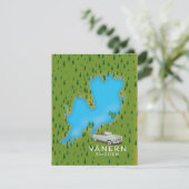 Vänern Schwedensee-Karte (Stehend Vorderseite)