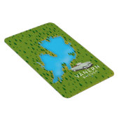 Vänern Schwedensee-Karte Magnet (Rechte Seite)