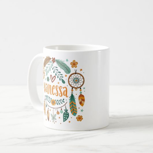 Vanessa Boho Dreamcatcher 1 Kaffeetasse (Vorderseite Links)