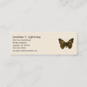 Vanessa cardui - Die gemalte Lady Butterfly Busine Mini Visitenkarte (Rückseite)