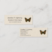 Vanessa cardui - Die gemalte Lady Butterfly Busine Mini Visitenkarte (Vorne/Hinten)
