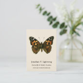 Vanessa cardui - Die gemalte Lady Butterfly Busine Visitenkarte (Stehend Vorderseite)