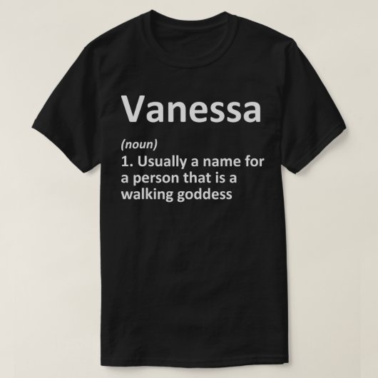VANESSA Definition Personalisiert Funny Birthday G T-Shirt (Design vorne)