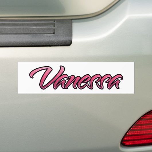Vanessa faded pink Aufkleber Sticker Autoaufkleber (Auf Auto)